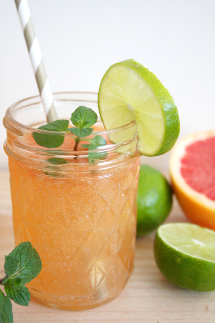 Grapefruit-Limetten-Limonade &amp; Mini-DIY - Rosy &amp; Grey