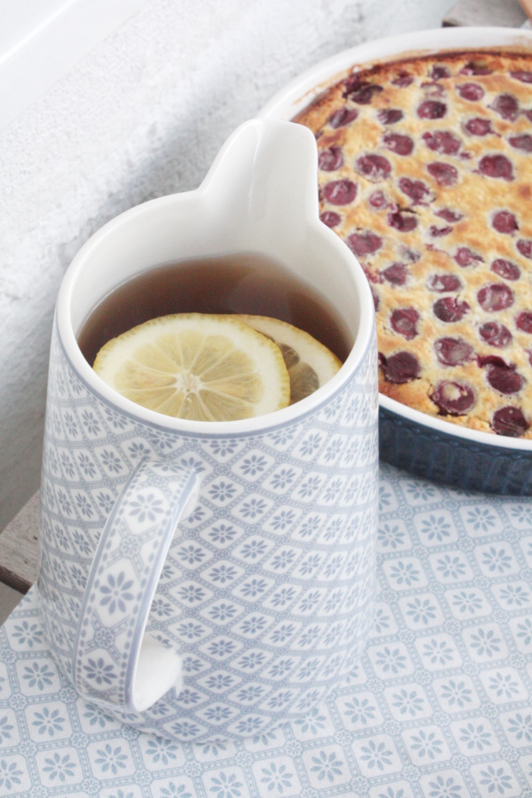 Kirsch Clafoutis &amp; Sommer Kaffeekränzchen - Rosy &amp; Grey