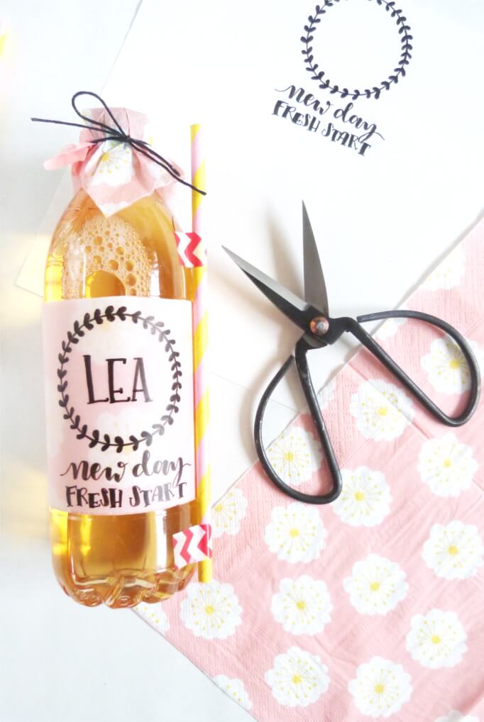 Flasche selbst gestalten DIY Blog basteln selbermachen