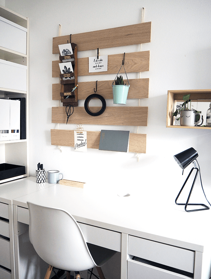 DIY Wall Organizer aus Parkettleisten DIY Blog Muenchen
