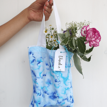 Jutebeutel im Aquarell Look als Geschenktüte