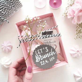 DIY Brunch Einladung in der Box selbermachen