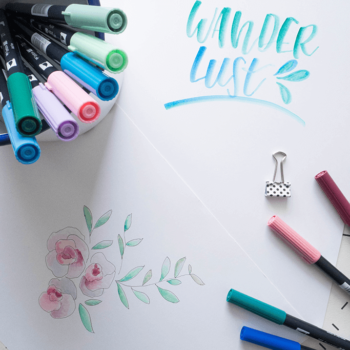 Blending mit Brushpens im Aquarell Look