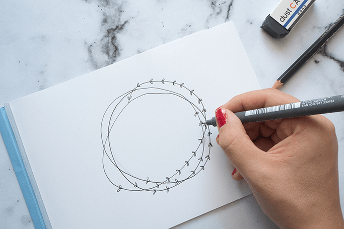 Handlettering Kränze gestalten Handlettering Tipps für Anfänger