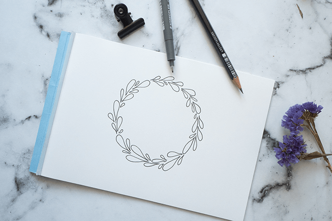 Handlettering Kränze gestalten Handlettering Tipps für Anfänger