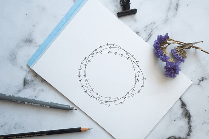 Handlettering Kränze gestalten Handlettering Tipps für Anfänger