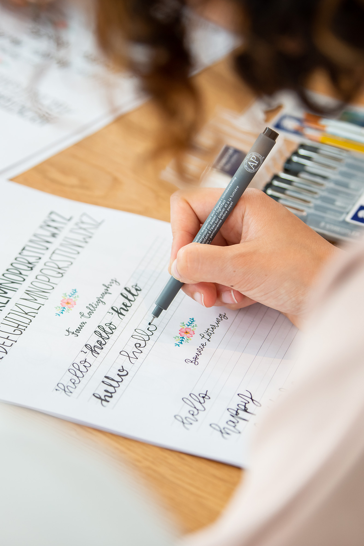 Lettering Material welche Stifte für Anfänger