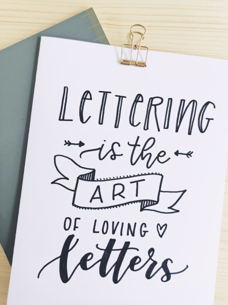 Handlettering Lernen Richtig Starten Rosy Grey