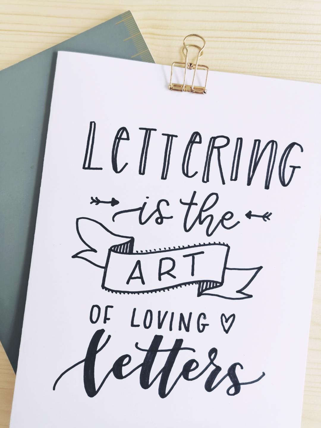 Handlettering lernen: Richtig starten - Rosy & Grey