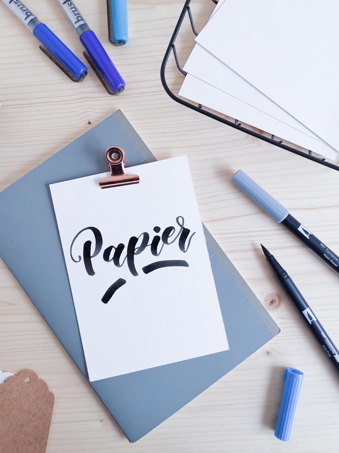 Welches Papier Fur Welchen Brushpen